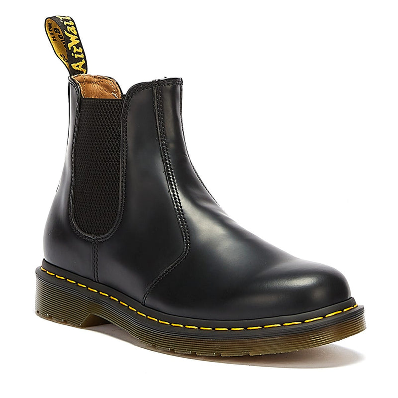 Dr. Martens 2976 Pelle Liscia YS Uomo Stivali Neri