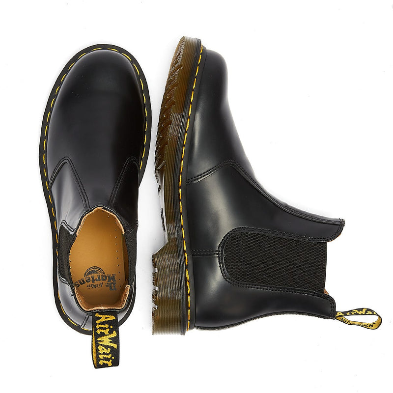 Dr. Martens 2976 Pelle Liscia YS Uomo Stivali Neri