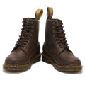 Dr. Martens 1460 Crazy Horse Donna Gaucho Stivali in Pelle Marrone