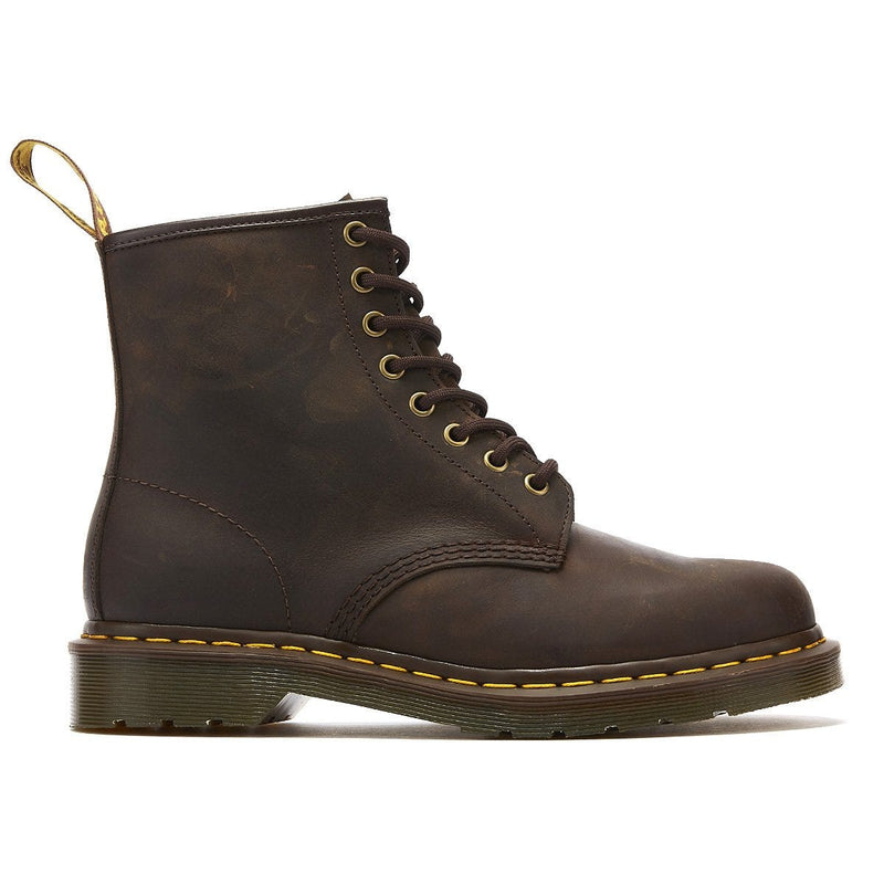 Dr. Martens 1460 Crazy Horse Uomo Gaucho Stivali in Pelle Marrone