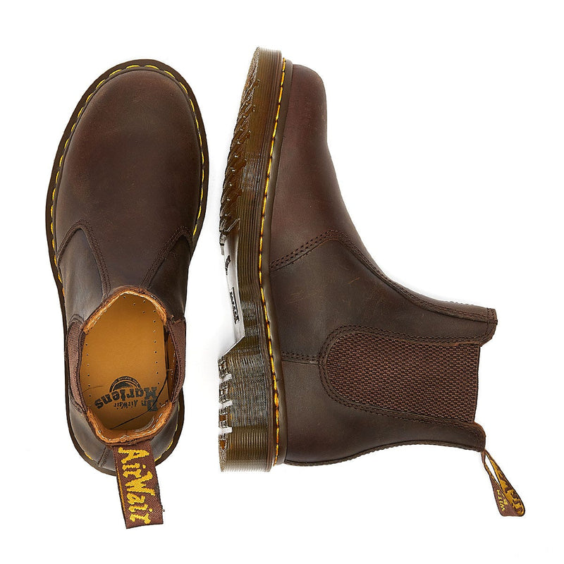 Dr. Martens 2976 YS Crazy Horse Uomo Stivali Marrone