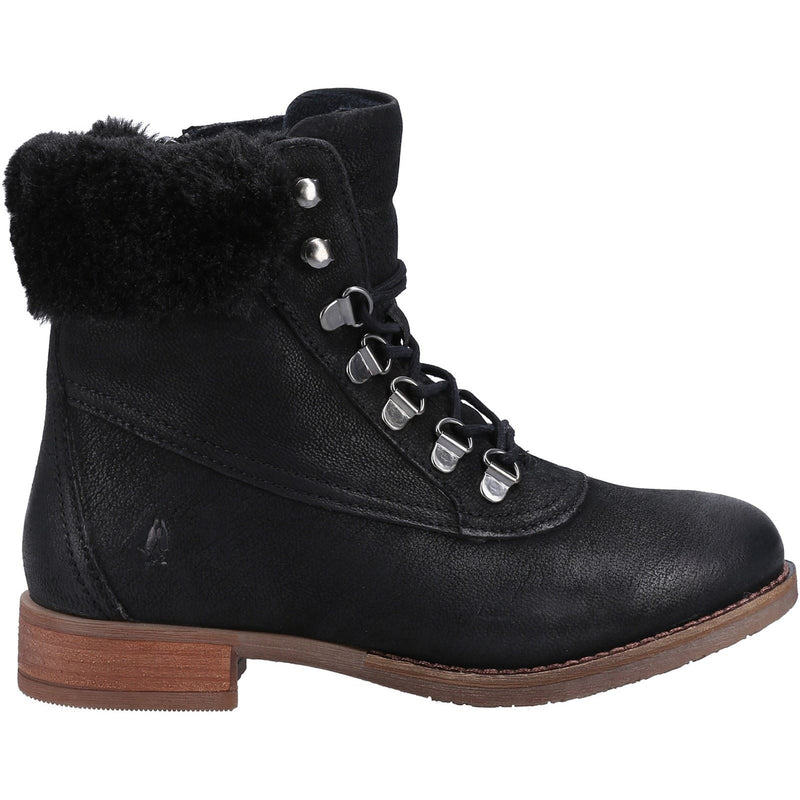Hush Puppies Effie Stivali Neri In Pelliccia Ecologica Da Donna
