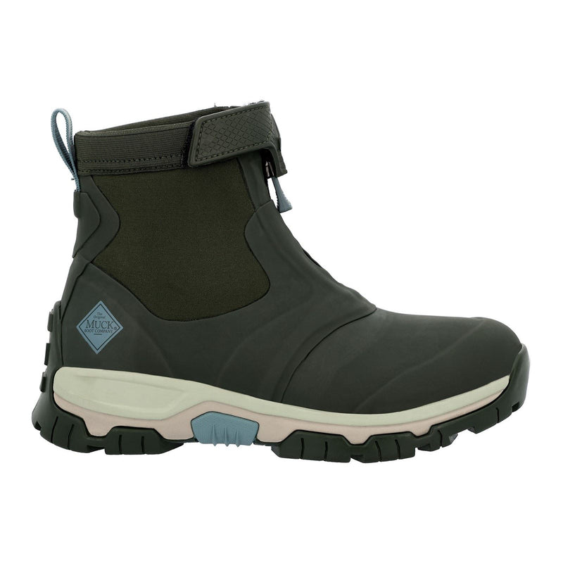 Muck Boots Apex Mid Zip Stivali Di Gomma Wellington Con Fodera In Lana Muschiata