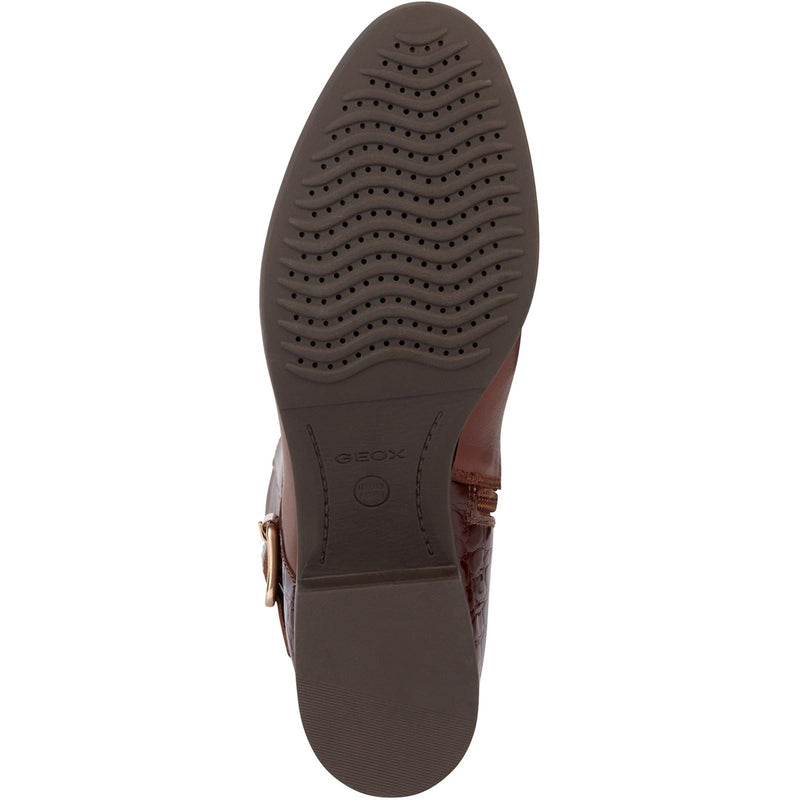 Geox D Felicity Stivali Da Donna Marroni In Pelle