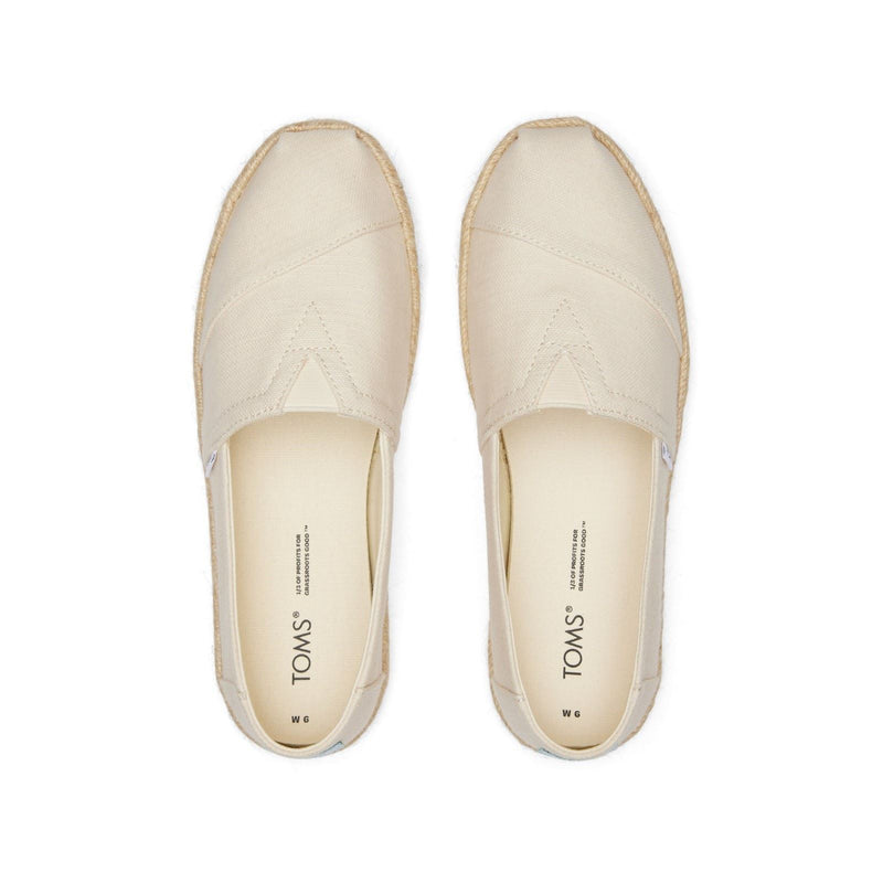 TOMS Alpargata Rope Espadrillas Naturali Da Donna Al 100% In Cotone