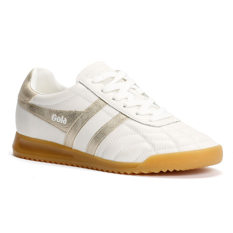Gola Stadium Scarpe Da Ginnastica Bianche In Pelle Da Donna