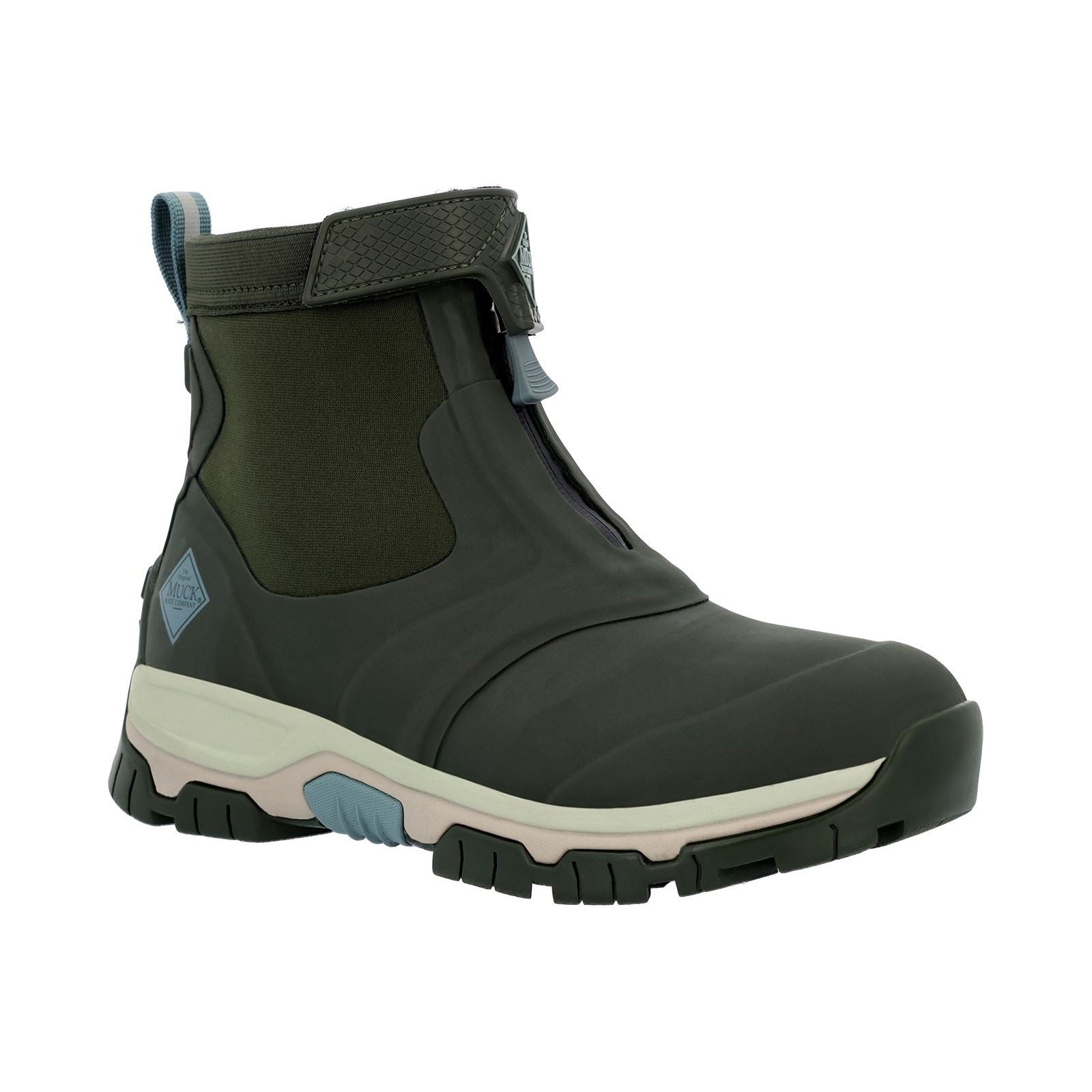 Muck Boots Apex Mid Zip Stivali Di Gomma Wellington Con Fodera In Lana Muschiata