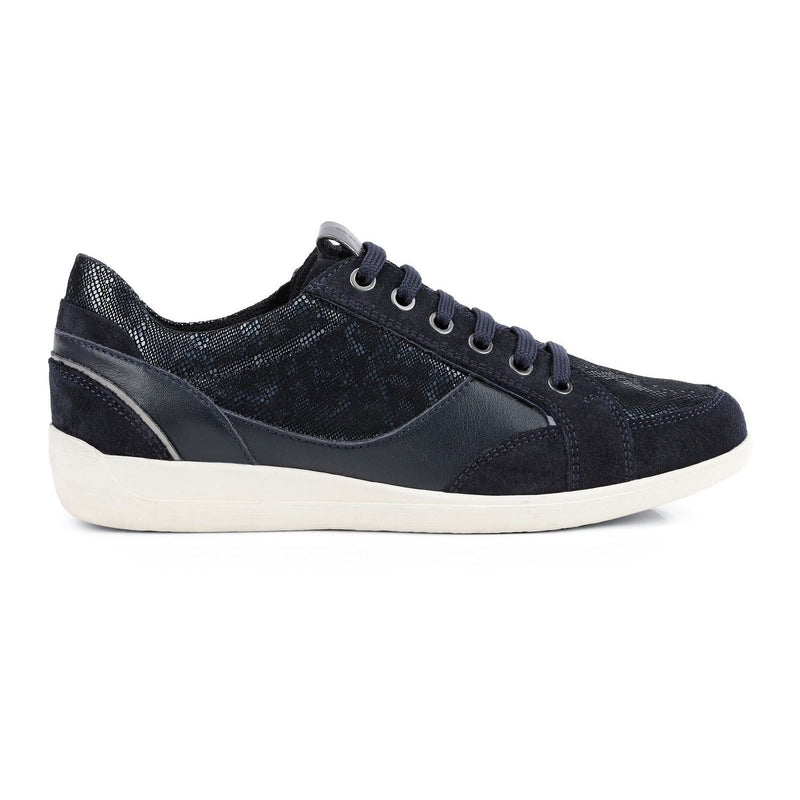 Geox Myria Sneakers Da Donna In Camoscio Blu/Navy