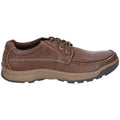 Hush Puppies Tucker Scarpe Stringate Da Uomo In Pelle Marrone.