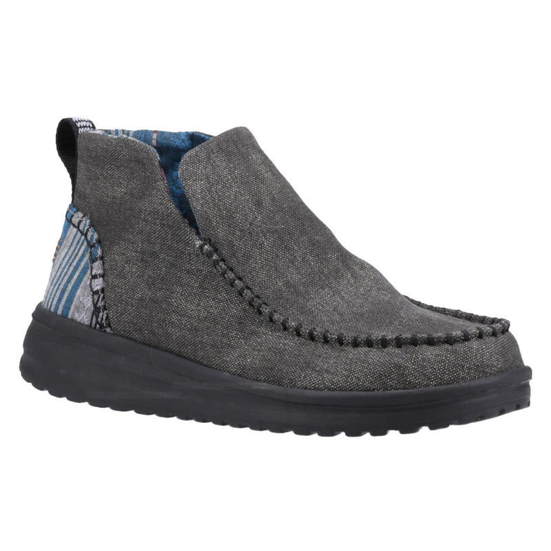 HEYDUDE Denny Stivali Neri In Cotone Da Donna