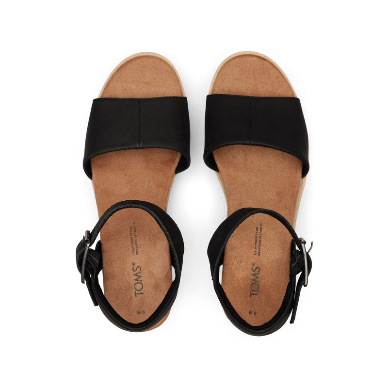 TOMS Diana Zeppe Nere Da Donna In Pelle