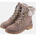 Hush Puppies Florence Stivali Da Donna In Pelle Color Taupe