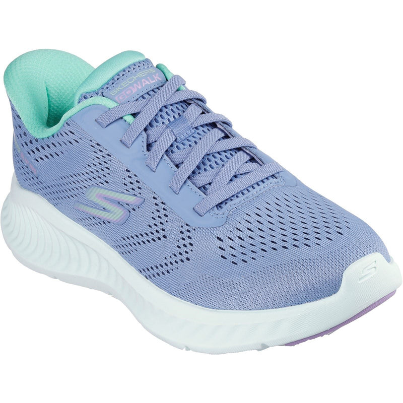 Skechers Go Walk Now Khloe Scarpe Da Ginnastica Da Donna In Tessuto Blu/Verde
