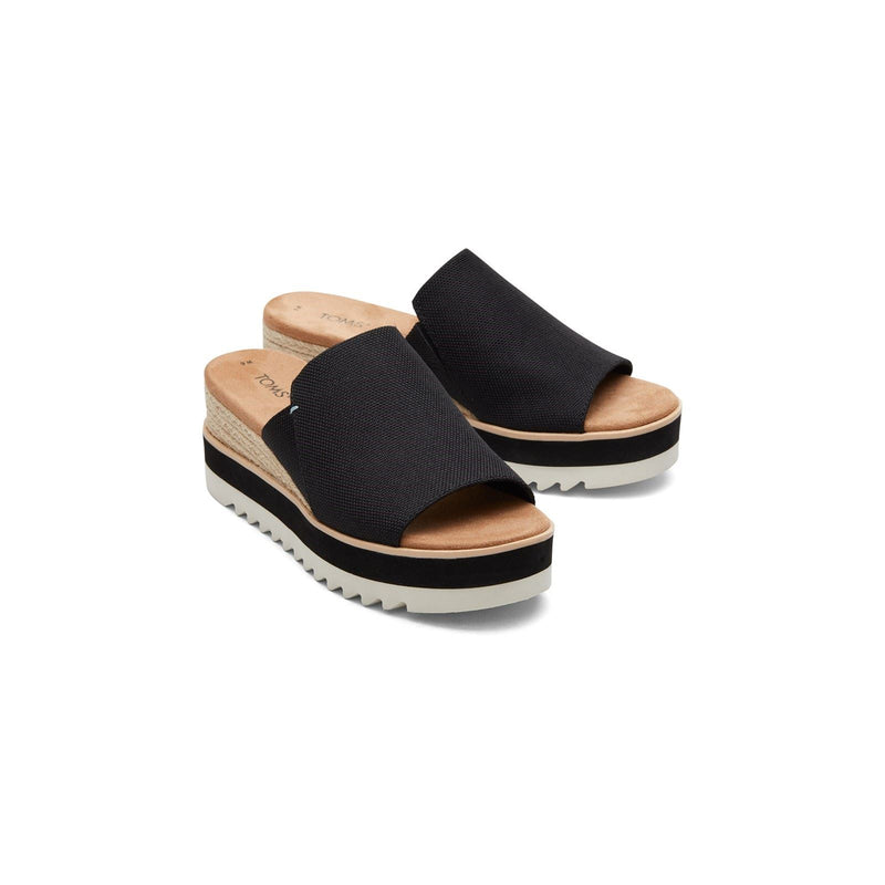 TOMS Diana Mule Zeppe Nere Da Donna In Sintetico
