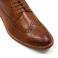 Dune Superior Scarpe Marroni Brogue In Camoscio Da Uomo