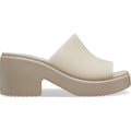 Crocs Brooklyn Slide Heel Sandali Da Donna Color Taupe