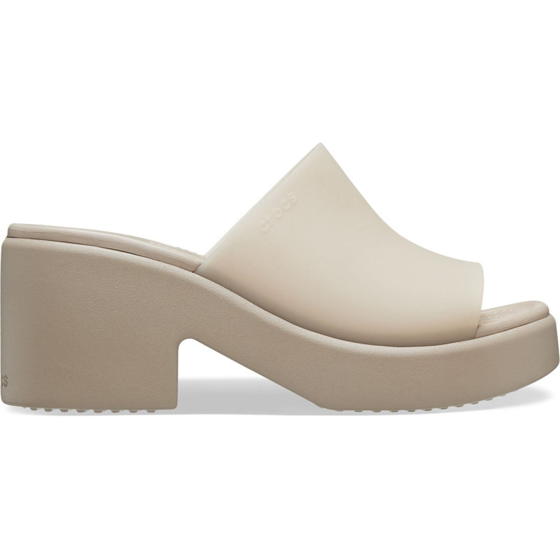 Crocs Brooklyn Slide Heel Sandali Da Donna Color Taupe