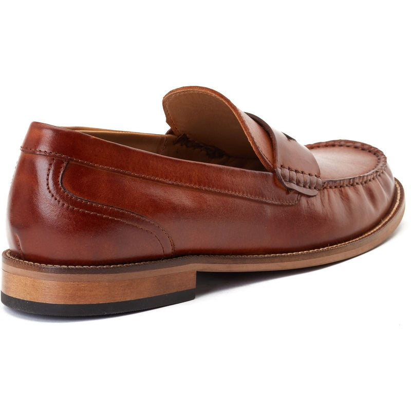 Base London Garfield Scarpe Da Uomo In Pelle Color Cuoio Bruciato