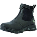 Muck Boots Apex Mid Zip Stivali In Gomma Nera/Ombra Scura.