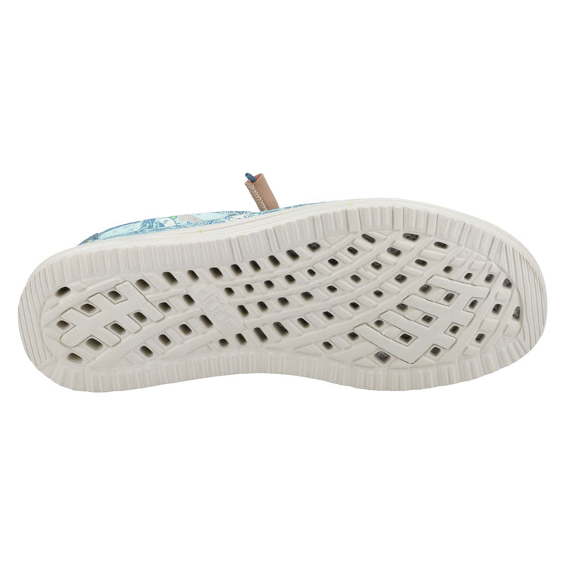 HEYDUDE Wally H2O Tropical Scarpe Da Barca Tropicali Blu Da Uomo