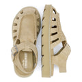 Clarks Originals Meadow Buckle Sandali Beige In Camoscio Da Donna