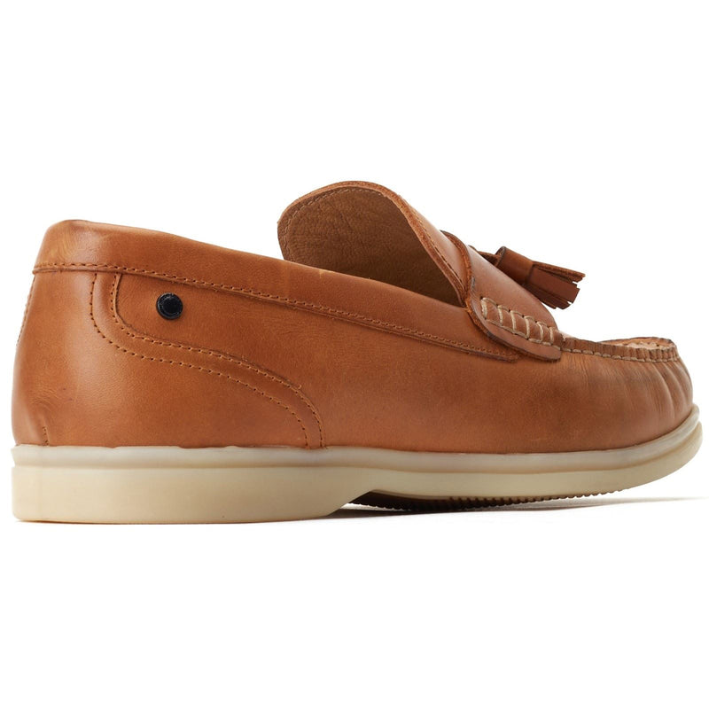 Base London Bonito Scarpe Da Uomo In Pelle Color Cuoio Bruciato