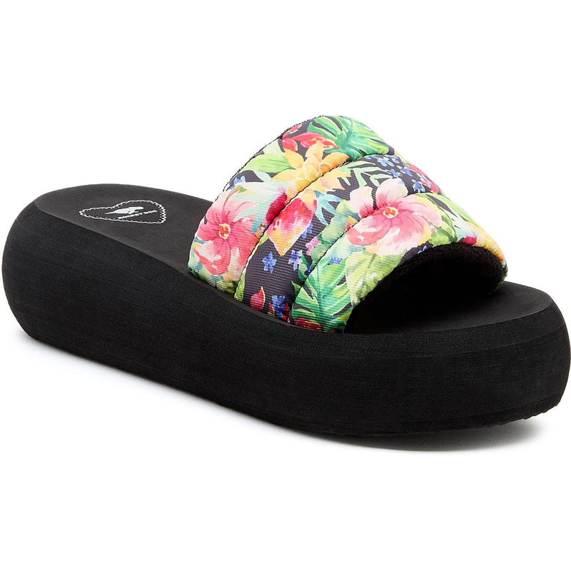 Rocket Dog Splash Bahama Sandali Da Donna Neri/Multicolore In Tessuto