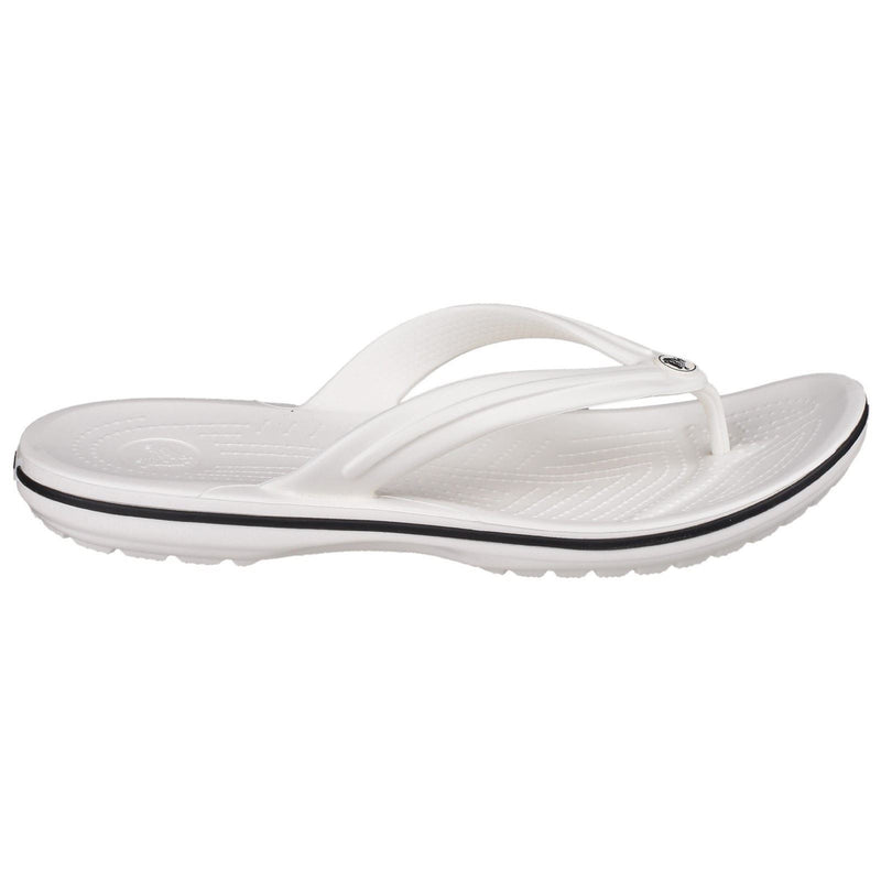 Crocs Crocband Flip Ciabatte Bianche In Gomma Croslite