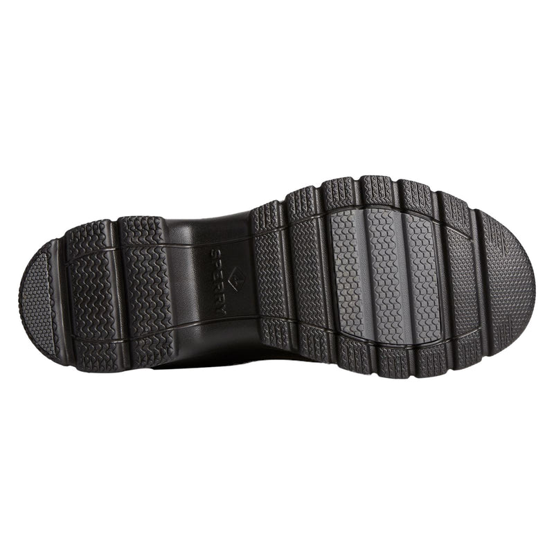 Sperry Duck Float Stivali In Gomma Nera In Pelle