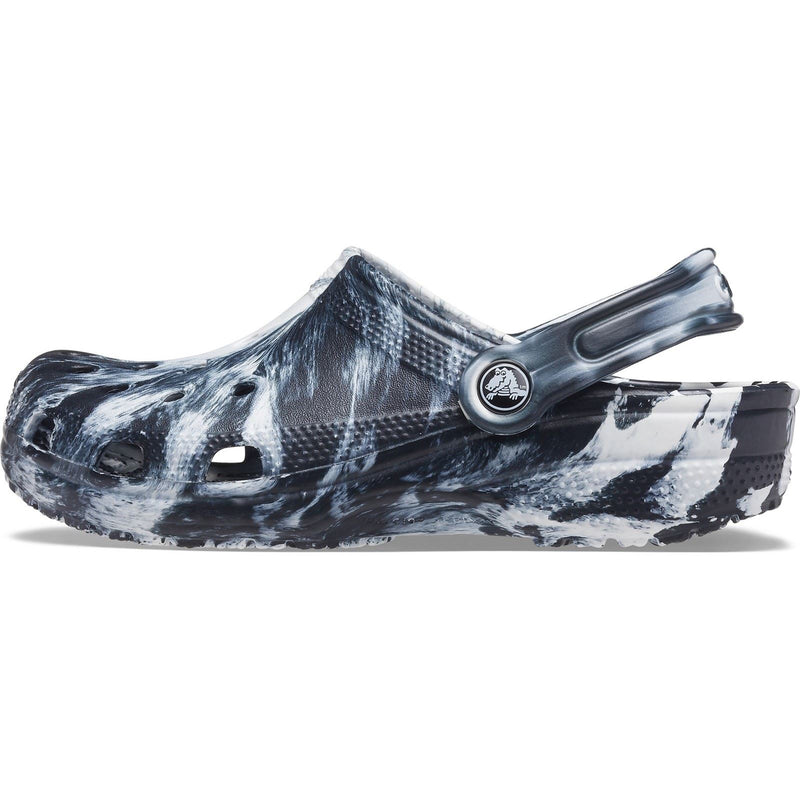 Crocs Marble Zoccoli Bianchi/Neri In Termoplastica