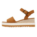 TOMS Diana Zeppe In Pelle Marrone Da Donna