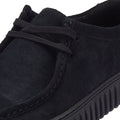 Clarks Main Torhill Lo Scarpe Stringate In Camoscio Nero Da Uomo.