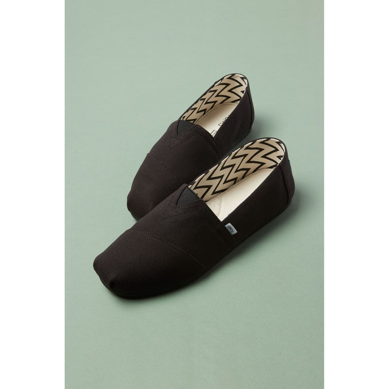 TOMS Alpargata Espadrillas Nere Da Uomo In 100% Cotone