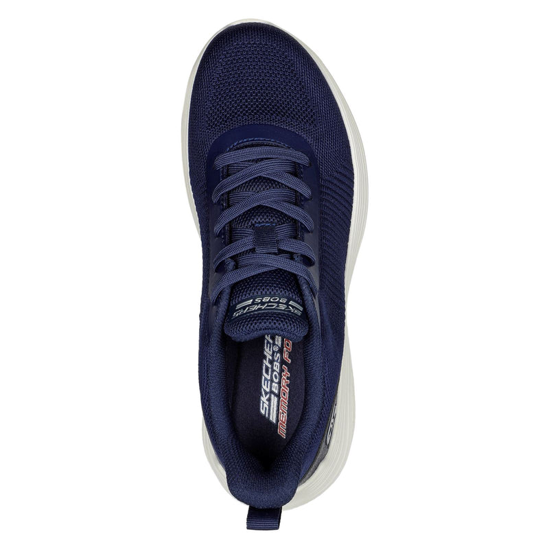 Skechers Bobs Squad Waves Sneakers Da Donna In Tessuto Blu Scuro