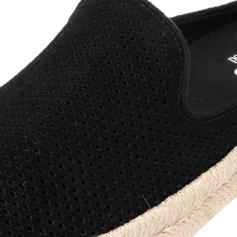 TOMS Santiago Ciabatte Nere Da Uomo In Camoscio