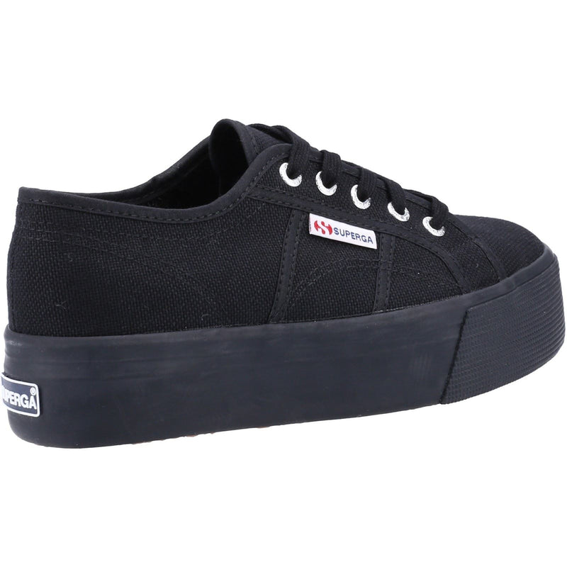 Superga 2790 Linea Up And Down Sneakers Nere Intere Da Donna In Cotone Al 100%