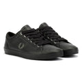 Fred Perry Baseline Scarpe Da Ginnastica Nere Da Uomo In Pelle