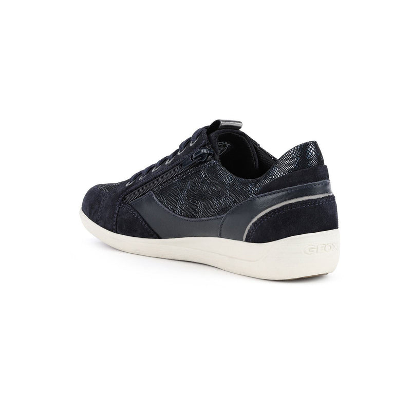 Geox Myria Sneakers Da Donna In Camoscio Blu/Navy