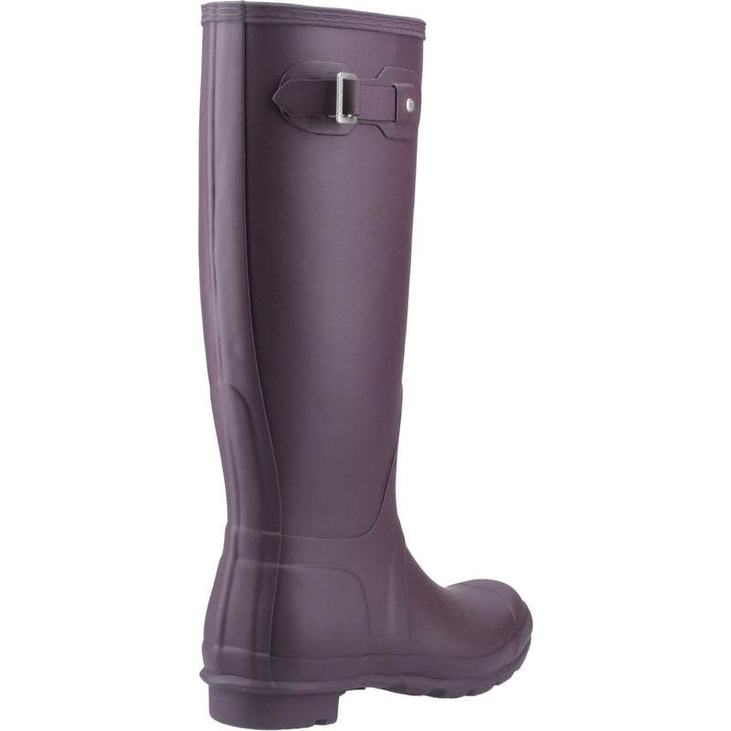 Hunter Original Tall Stivali Da Pioggia In Gomma Neri/Viola Da Donna