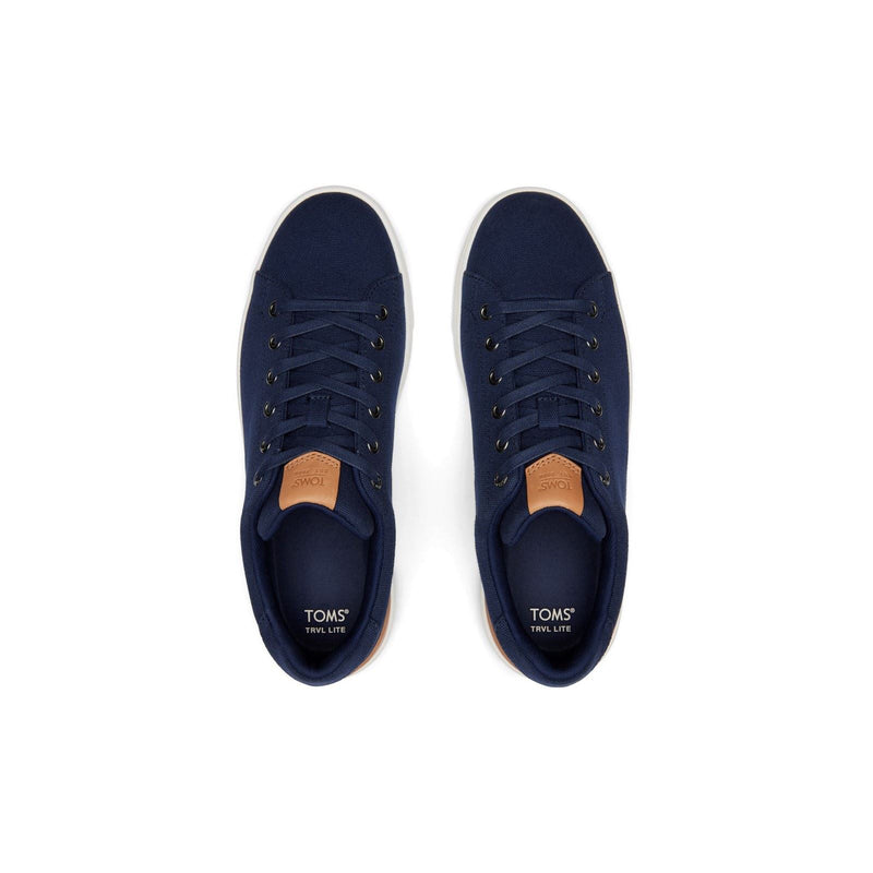 TOMS TRVL Lite 2.0 Low Sneakers Da Uomo In Cotone Al 100% Di Colore Blu Scuro