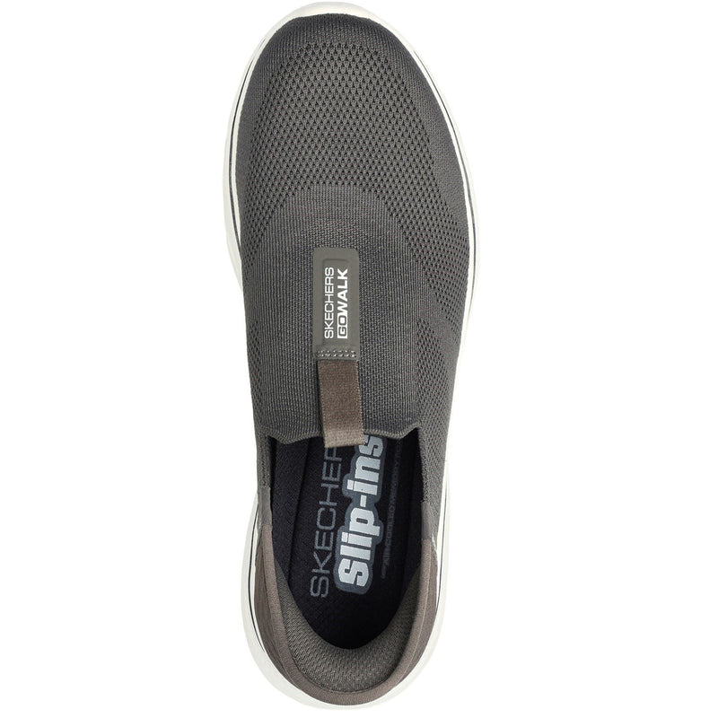 Skechers Skechers GO WALK 7 Easy On 2 Scarpe Da Ginnastica Marroni In Mesh Da Uomo