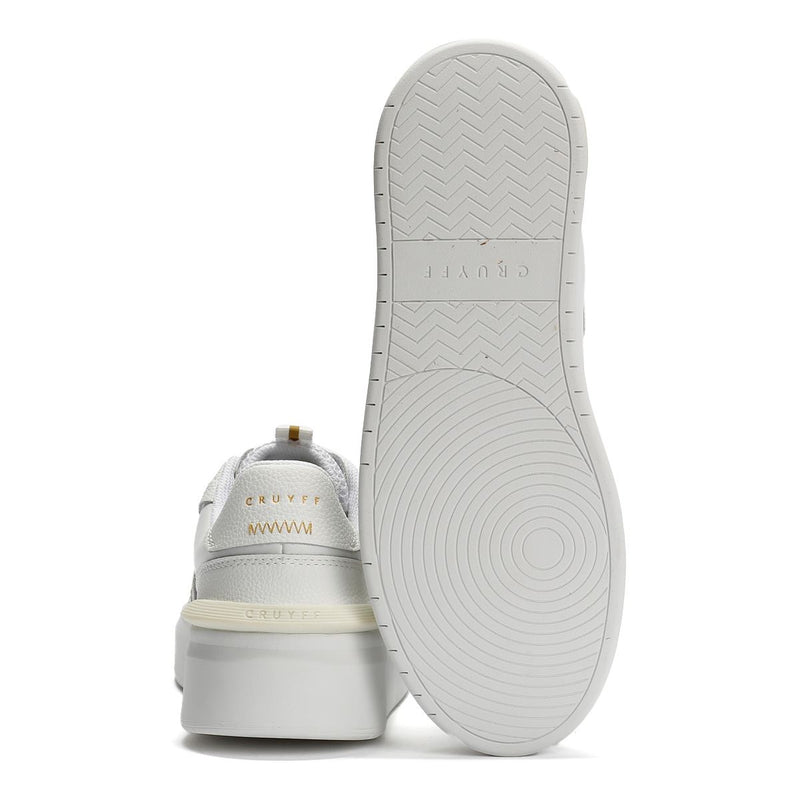 Cruyff Endorsed Tennis Sneakers Bianche In Pelle Da Uomo