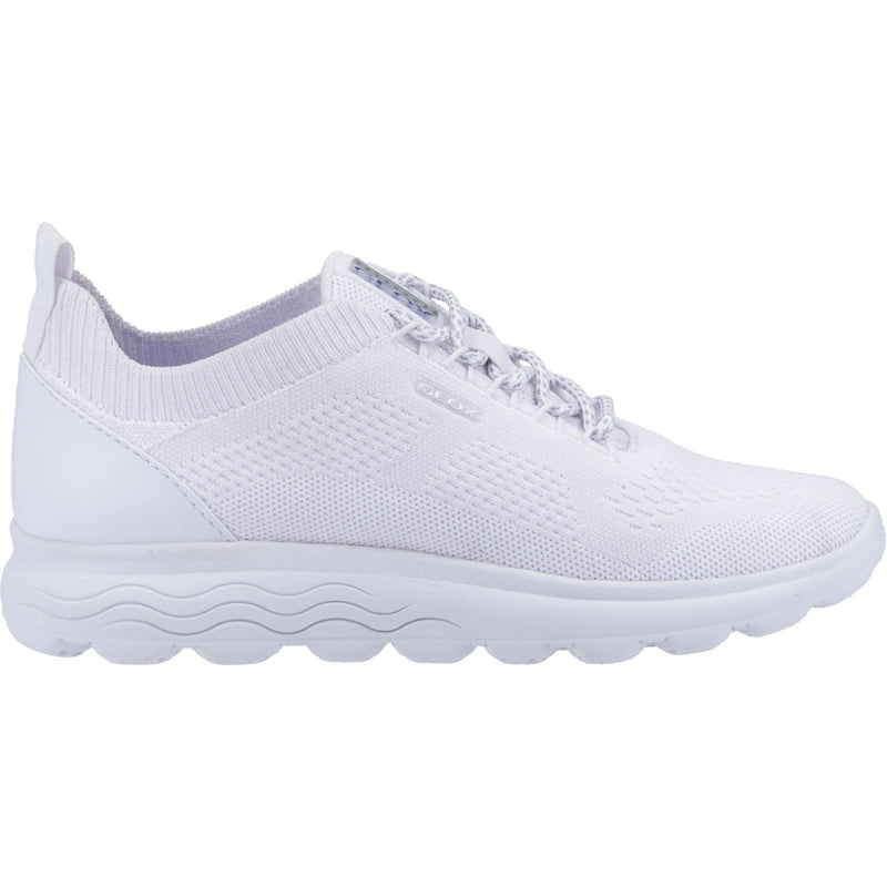 Geox D Spherica A Sneakers Bianche Da Donna In Pelle