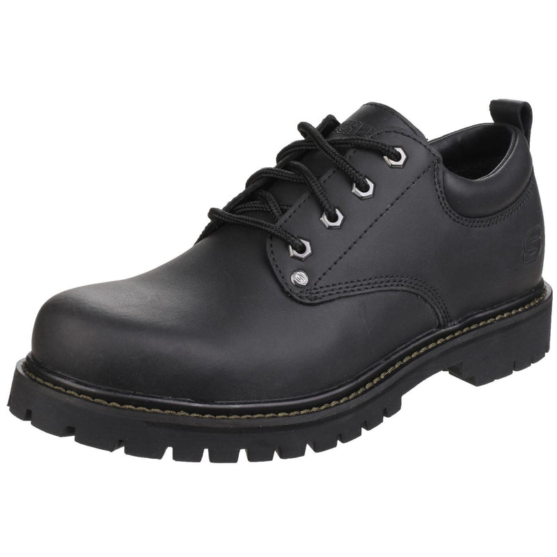 Skechers Tom Cats Scarpe Stringate In Pelle Da Uomo Nere