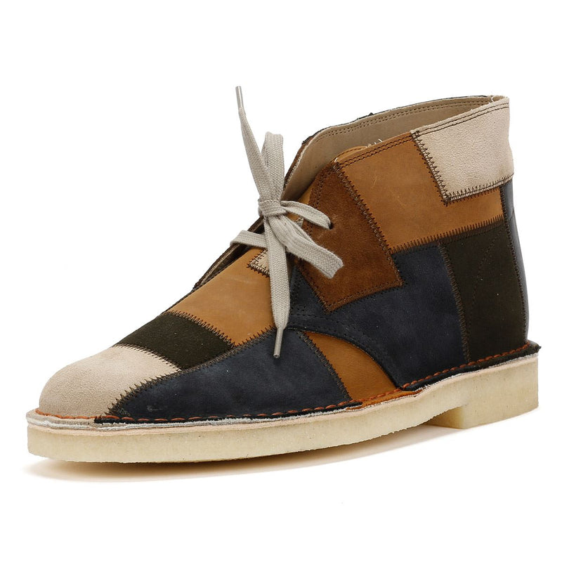 Clarks Originals Desert Patch Stivali Marroni In Camoscio Da Uomo