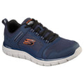 Skechers Track Knockhill Sneakers Da Uomo In Pelle Blu/Arancione