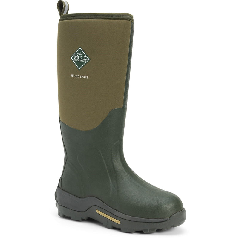 Muck Boots Arctic Sport Stivali Di Gomma Wellington Con Fodera In Lana Muschiata