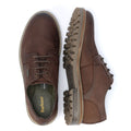 Barbour Sandstone Scarpe Da Uomo In Pelle Marrone Con Lacci.