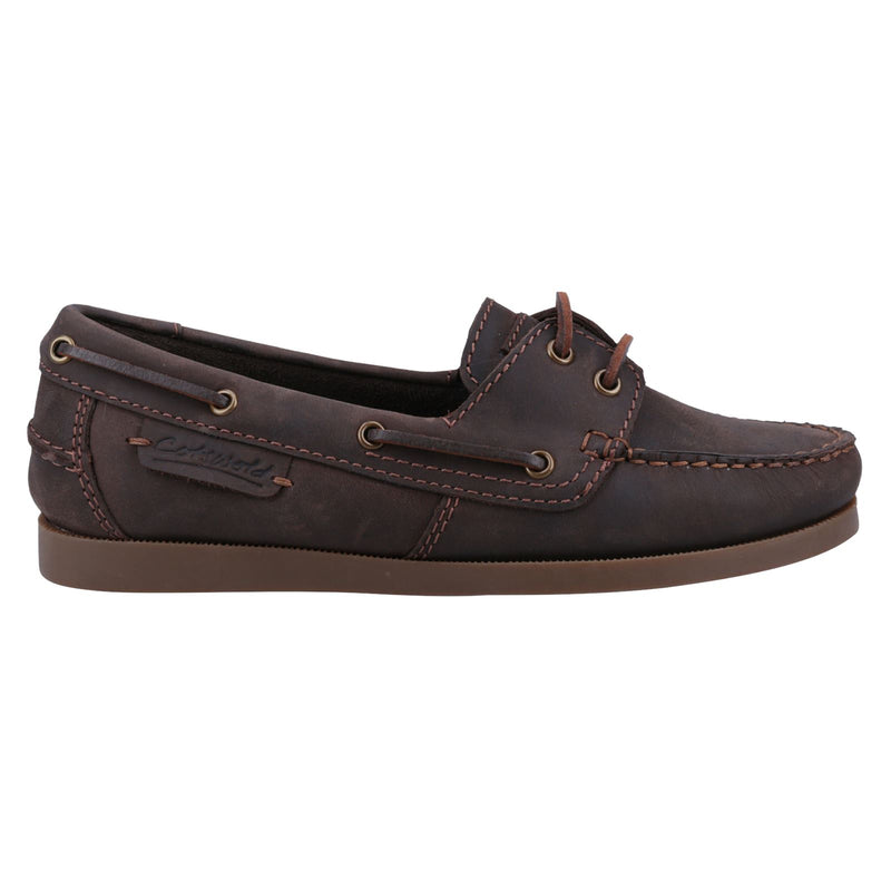 Cotswold Bartrim Scarpe Da Barca In Pelle Marrone Da Uomo