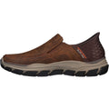 Skechers Respected Elgin Scarpe Da Mocassino In Pelle Marrone Scuro Da Uomo